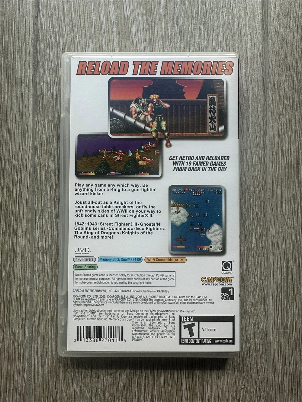 Capcom Classics Collection Reloaded - PSP Game